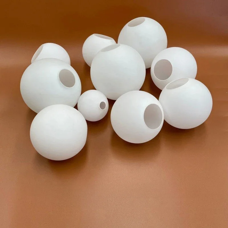 Abat-jour en verre blanc, abat-jour Globe laiteux, couvercle de lumière rond D10cm D12cm D15cm D20cm D25cm, Pantalla Lampara