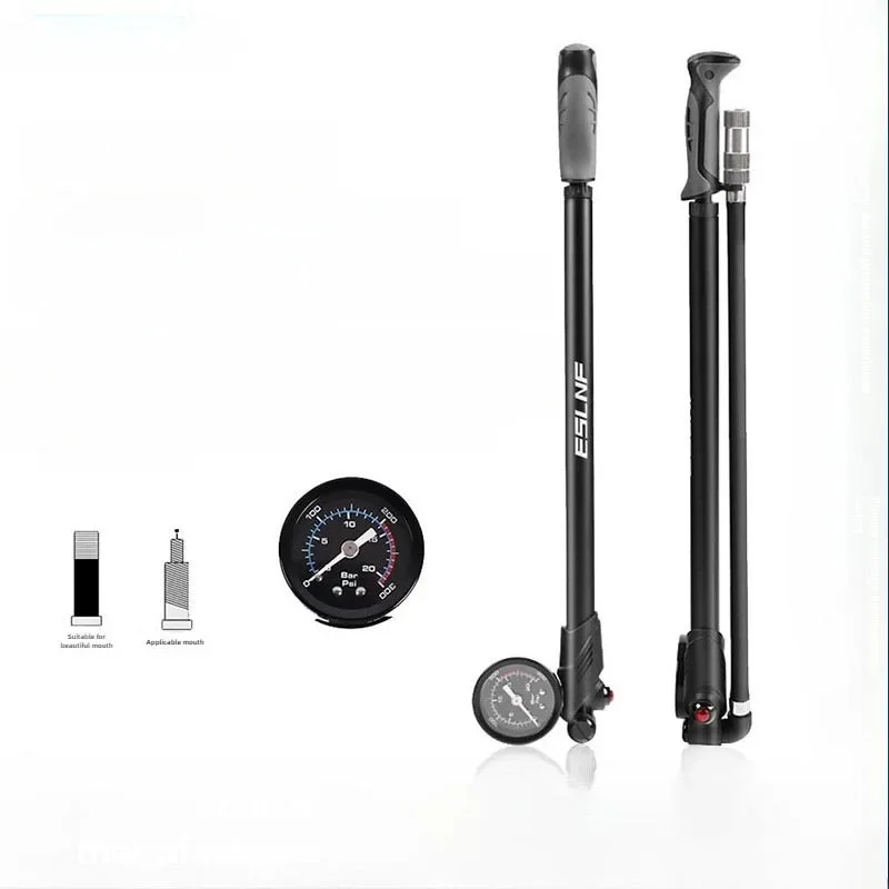 AliExpress NONE ESLNF Portable High-pressure 300psi Bike Air Pump with Gauge for Fork & Rear Suspension Shock Absorber Mountain Bicycle