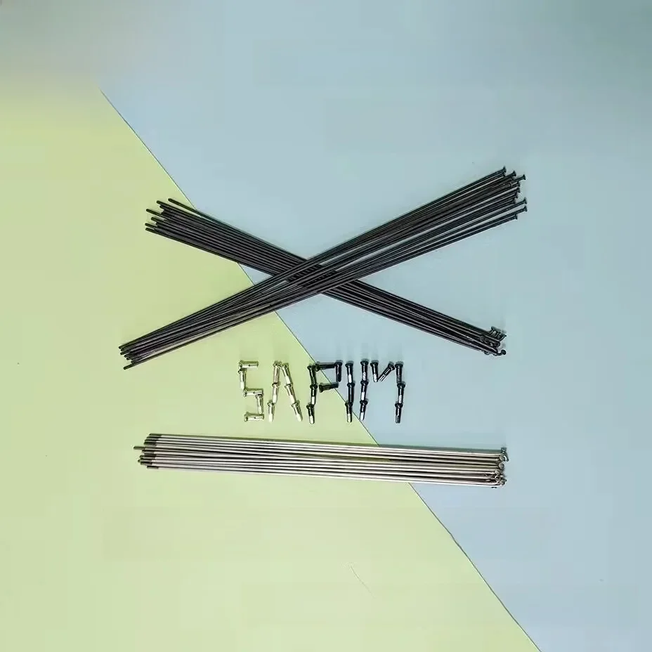 AliExpress SAPIM Race Spokes 2.0-1.8 mountain road bicycle spokes J-bend straightpull spokes Bike spoke14G 2.0MMBlack Silver