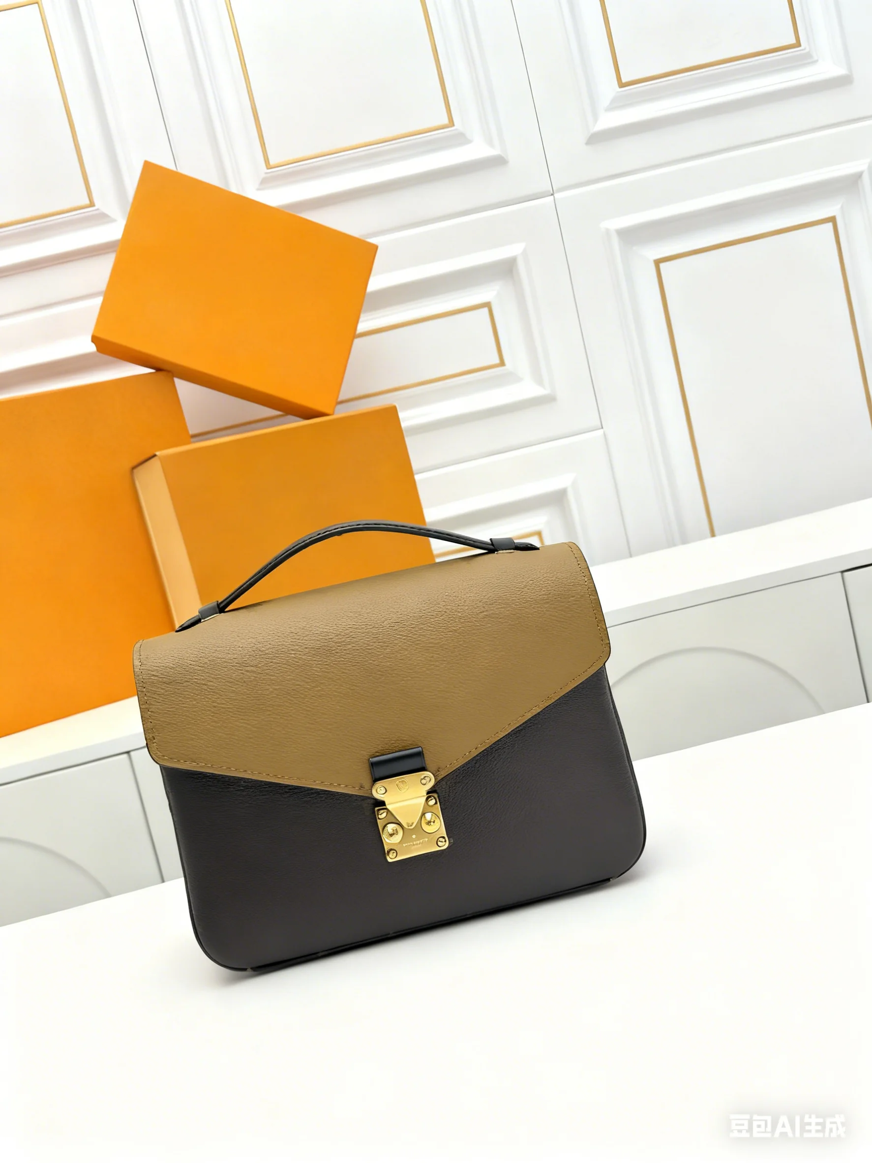 

2025 New and Fashionable Canvas Chain Flip-top Single-shoulder Crossbody bag Postman's bag