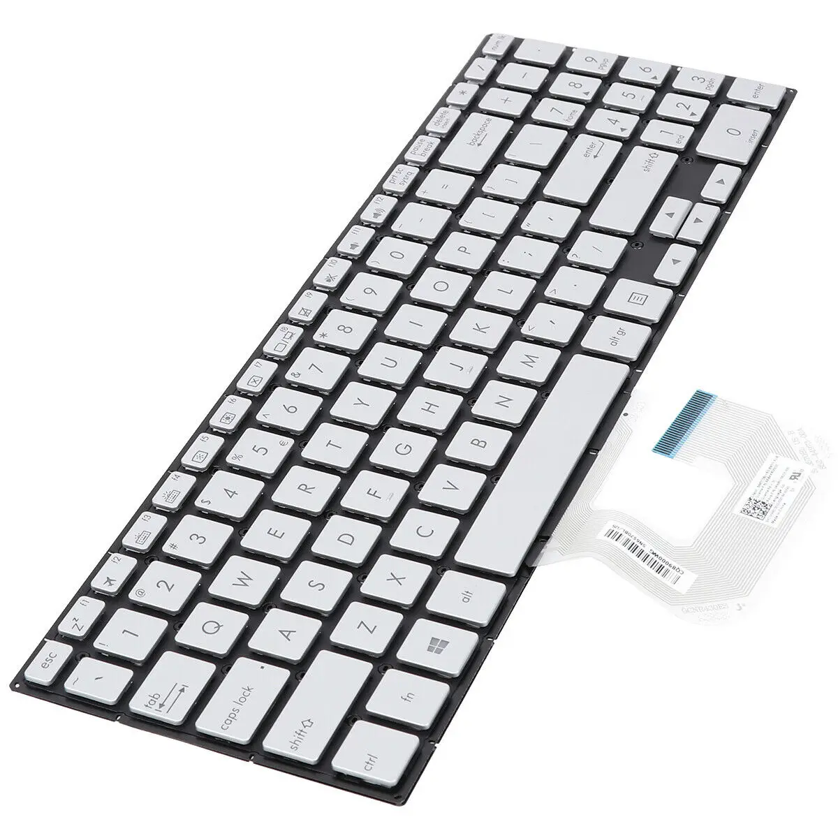 Imagem -02 - Inglês Eua Layout Teclado para Asus Zenbook Ux561u Ux561ua Prata Aebkkr00020 Retroiluminado Original Novo