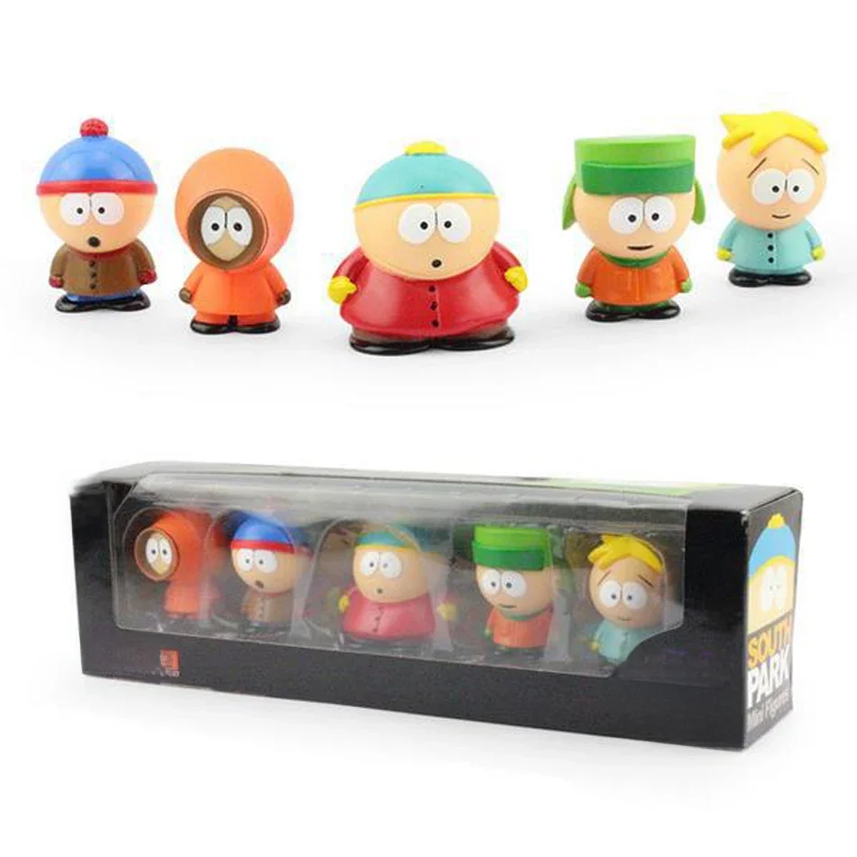 Southern Park Action Figure Toy Set para Crianças, Stan Eric, Criativo Austral Park Doll, Presente
