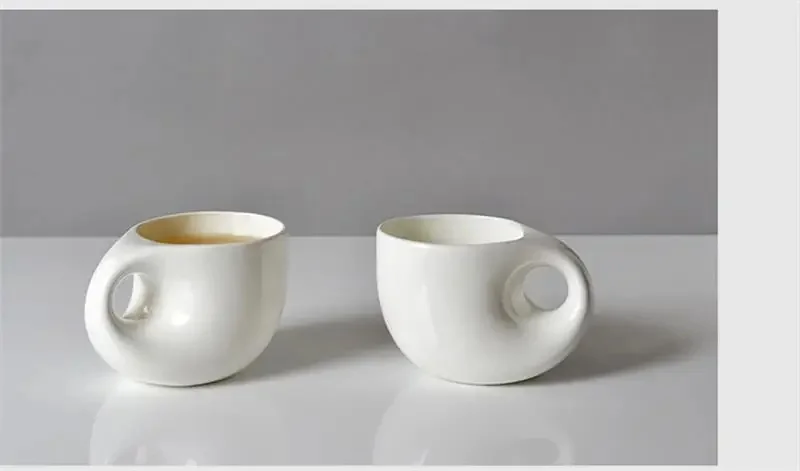Tasse de café nespresso créative en porcelaine, tasse à bière en céramique, conception de goutte d'eau 240ML, cadeau de nouveauté parfaite, livraison gratuite