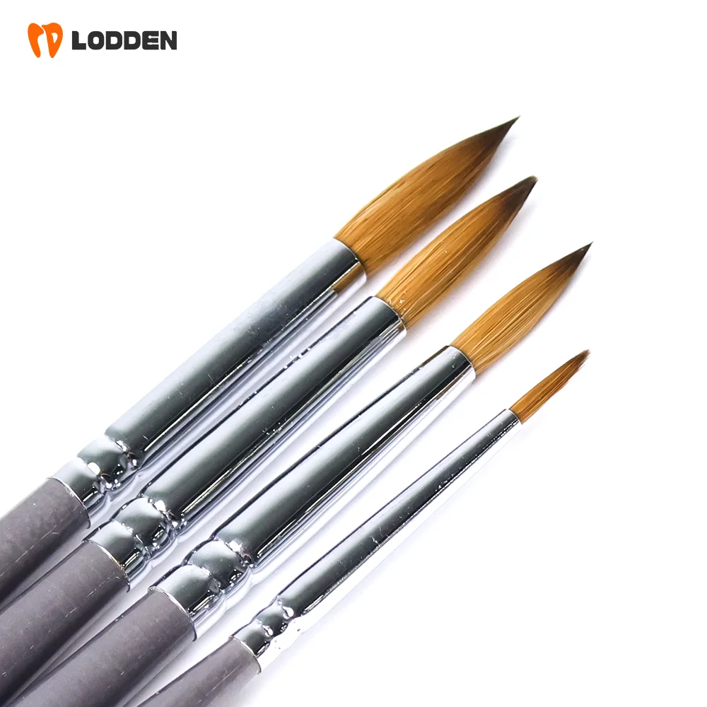 LODDEN 1PCS Inter-dental Porcelain Pens 100% Mink Hair Teeth whitening Tools Dental Shaping Plastic Glaze Ceramic Brush Pens