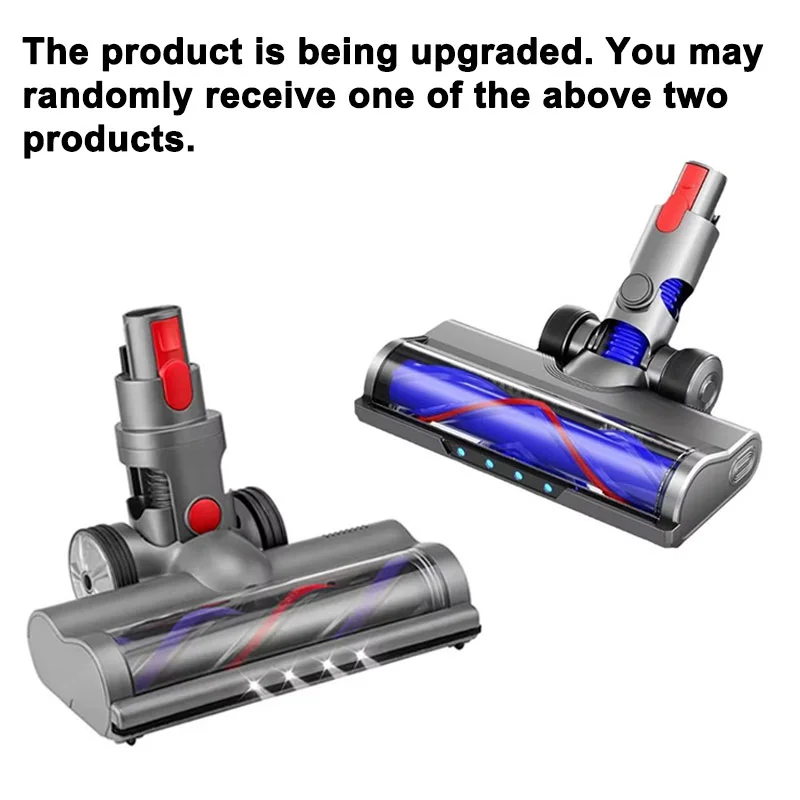 Roller Brush Head Replacement for Dyson V7 V8 V10 V11 V15 Cordless Vacuum Cleaner Quick-Release Motorhead with LED Headlight