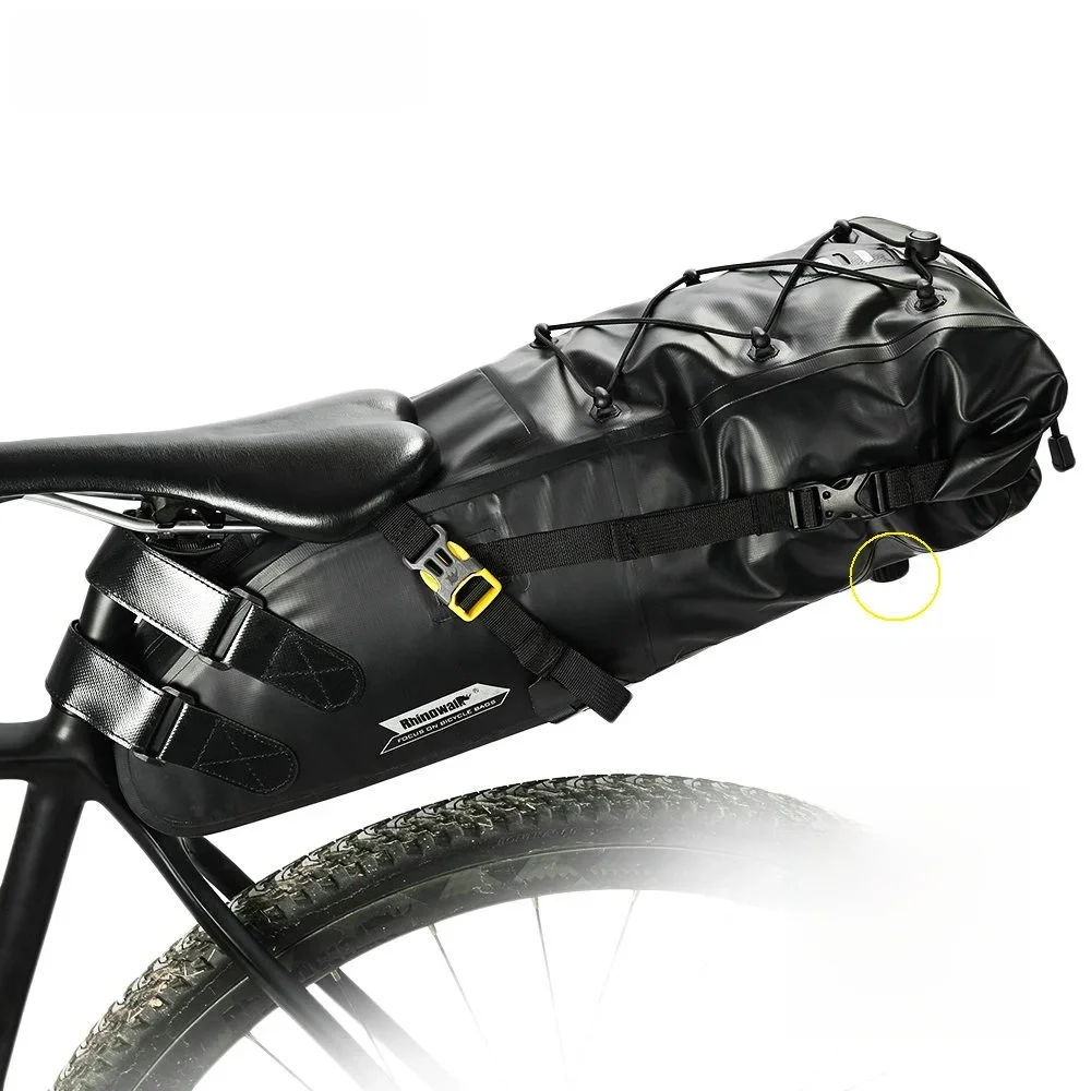AliExpress Rhinowalk RHINOWALK 5-13L Full Waterproof Bicycle Saddle Bag Road Mountain Bike Cycling Rear Rack Bag Luggage Pannier Bike Accessories