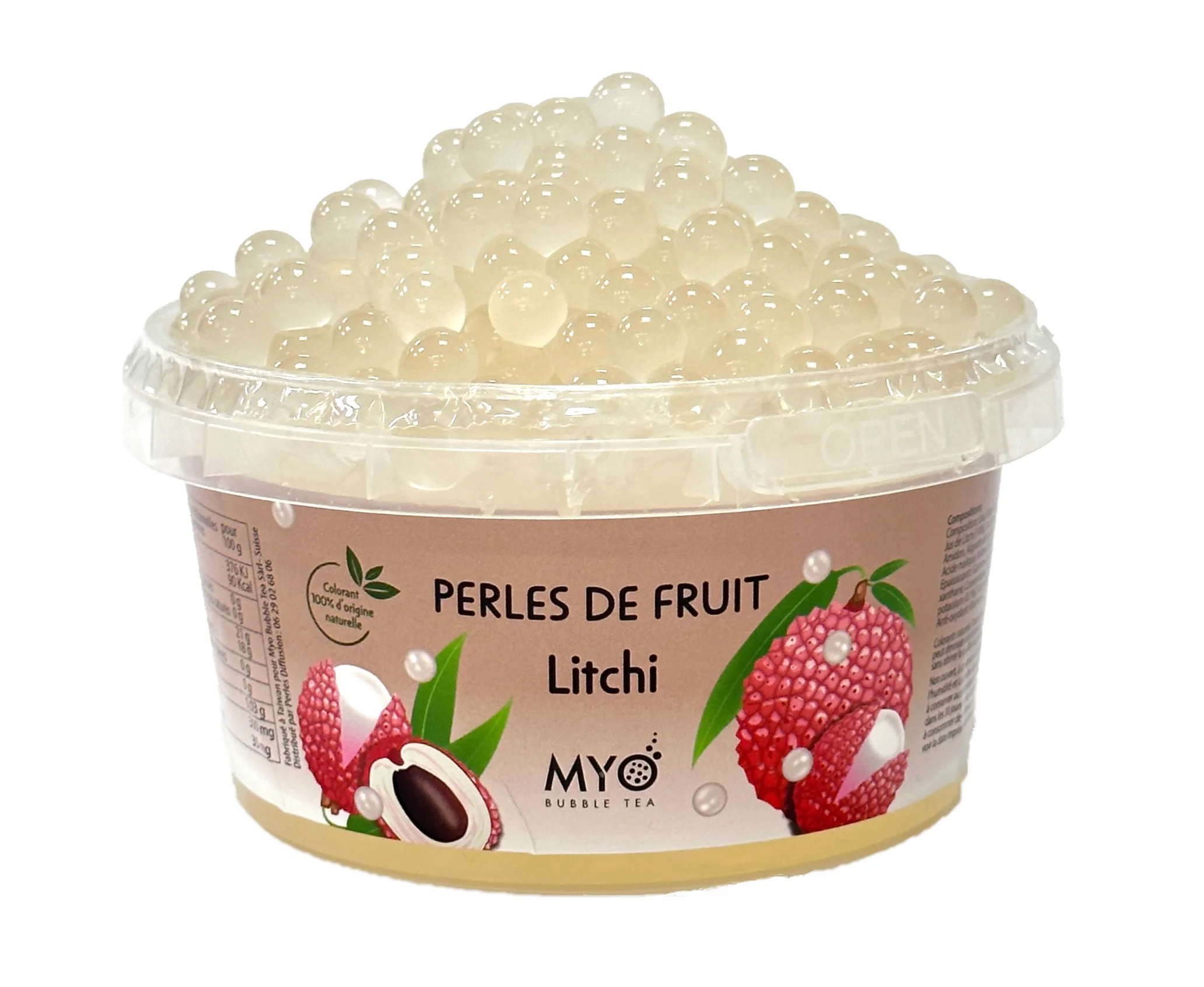 Bobba fruitparels voor bubble tea Myo litchi