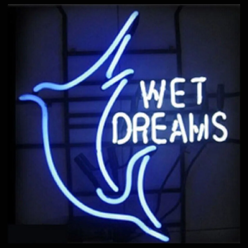 Blue Marlin Wets Dreams Custom Lamp Handmade Real Glass Tube Company Store Advertise Room Decor Display Neon Sign Light 17