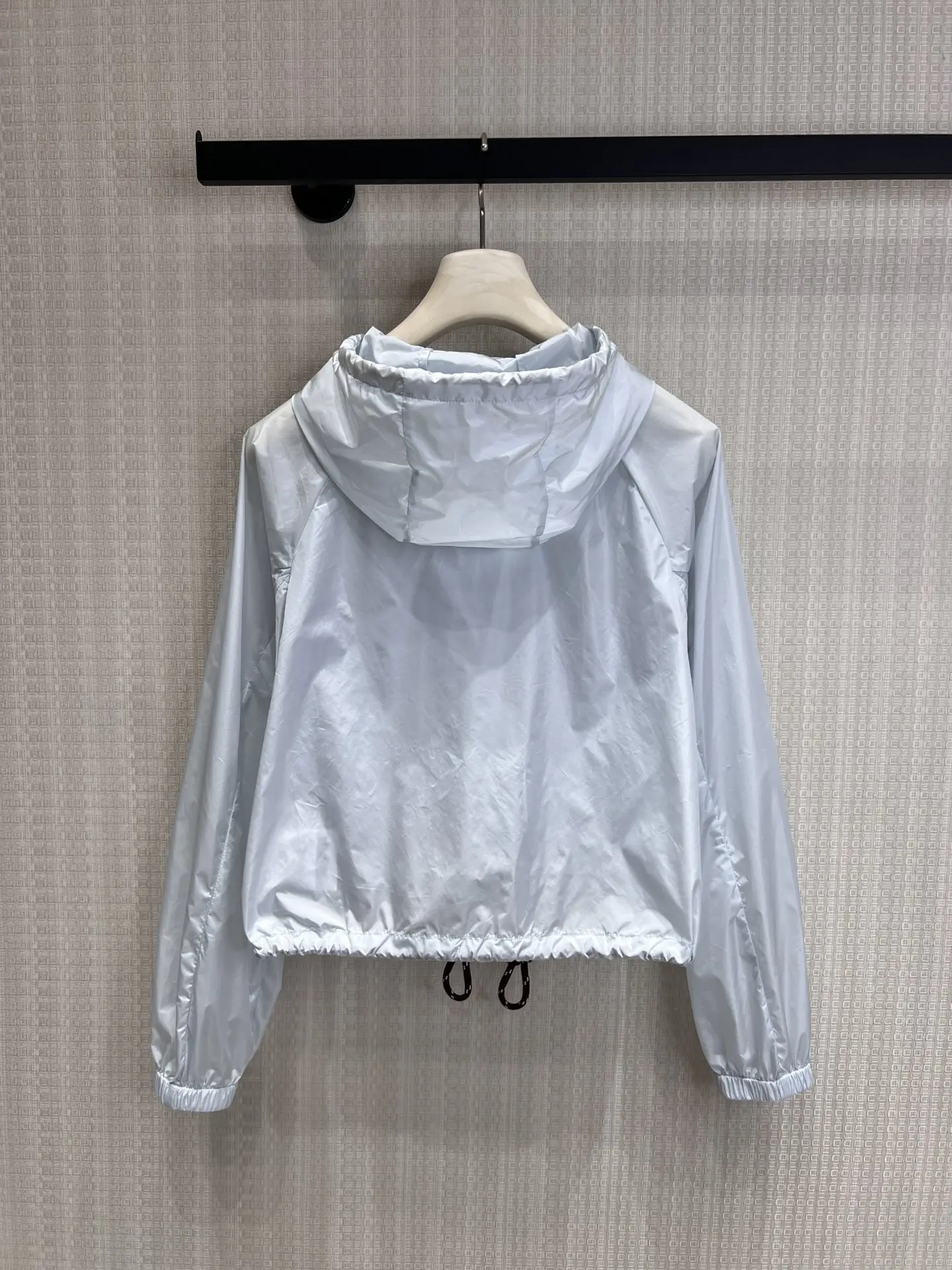 

2026 New Hooded Drawstring Cropped Sun Protection Windbreaker British-Style Lightweight Casual Jacket For Women