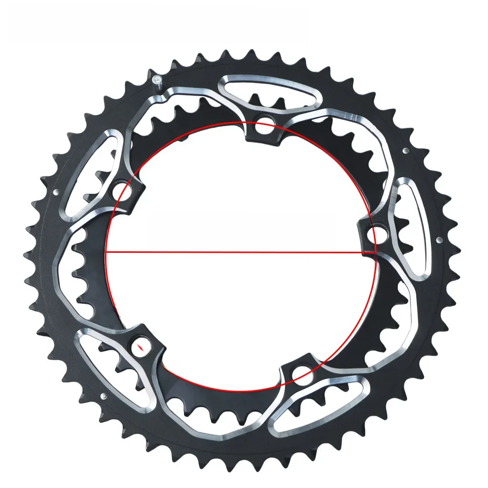 AliExpress GANOPPER 130 BCD Double Chainring 39/50T Road Bike Chain Ring Aluminum Alloy 10/11 Speed Folding Bicycle Chainwheel Disc 2*10/11 Crankset