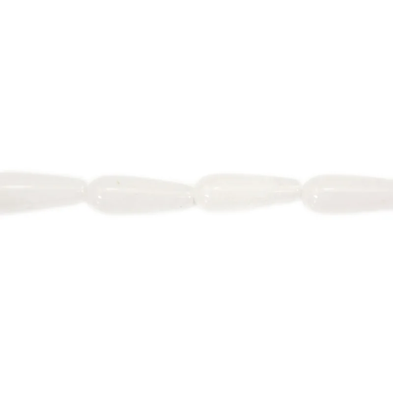 White jade Beads Strand Drop 6x16mm Natural Semiprecious Stone For Jewelry Making  DIY Bracelet Earrings