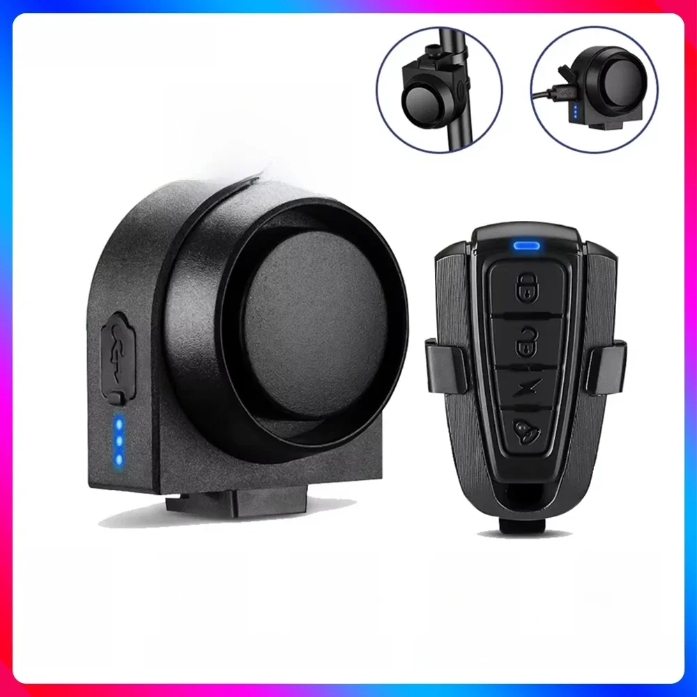 AliExpress UK Hollarm Wireless Bike Vibration Alarm Waterproof USB Charging Motorcycle Electric Bicycle Security Burglar Alarm Bell Bike Finde