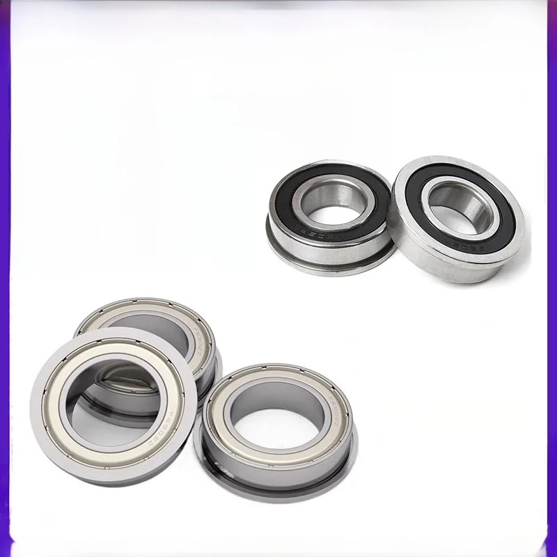 5/10 sztuk ABEC-5 zawór kulowy kołnierzowy łożyska F6900 F6901 F6902 F6903 F6904 F6905 F6906 ZZ Z RS cienka ściana metalowe ekranowane Z kołnierzem łożyska — zdjęcie 2