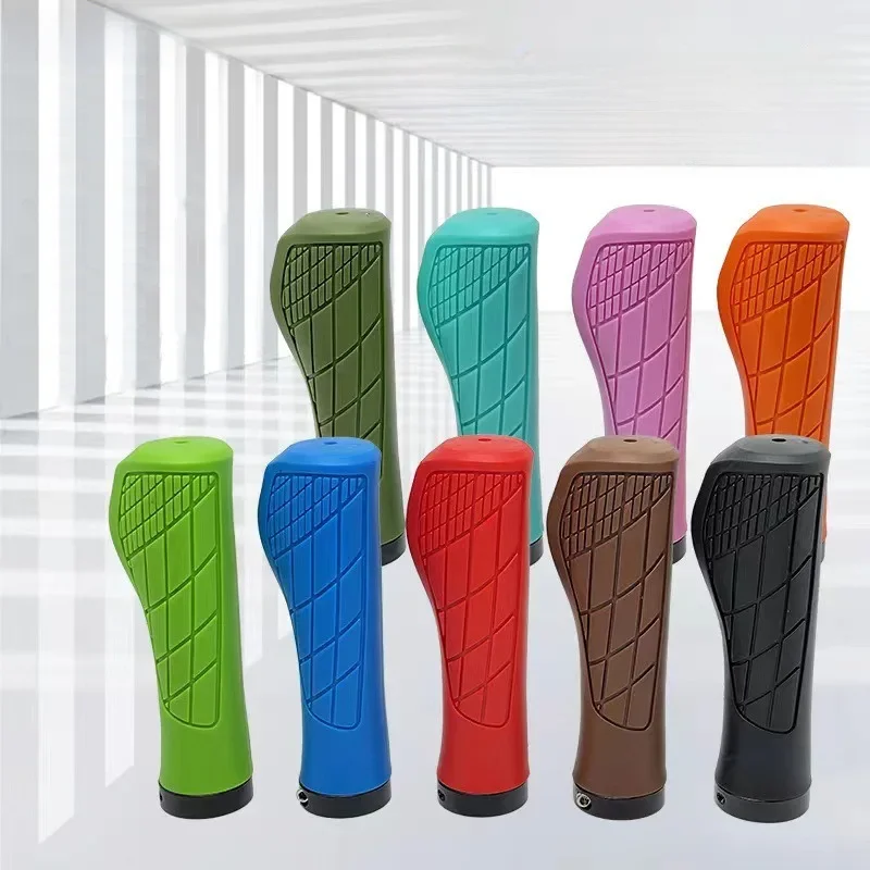 AliExpress ESLNF 2PC Bicycle Handlebar Grips With Lock Ring Anti-slip Mount Bike HandleBar Silicone Grip Soft Handle Covers Colorful Bicycl