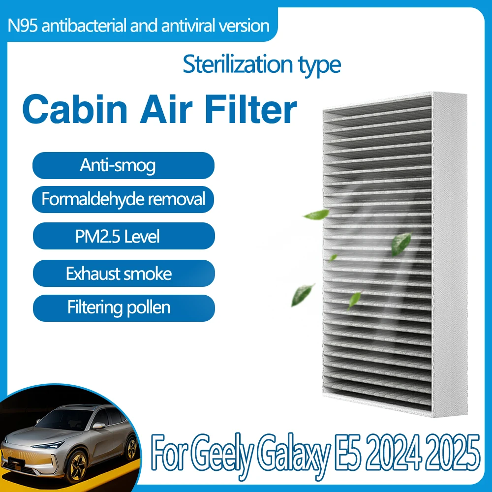 For Geely Galaxy E5 Proton eMas 7 2024 2025 Car Pollen Cabin Air Filter External Cabin Filter Car Air Conditioner Accessories