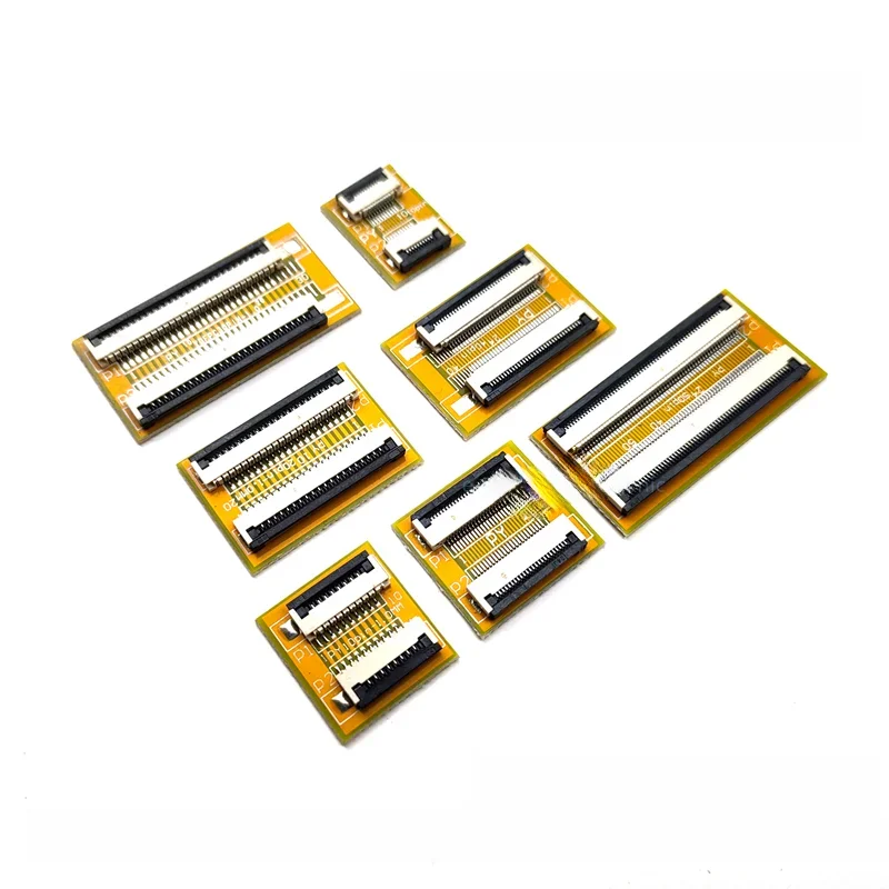 2PCS FFC FPC 0.5mm 1.0mm Elastyczny płaski kabel Przedłużacz Płytka adaptera 4P 5P 6P 8P 10P 12P 16P 20P 24P 30P 40P 50P — zdjęcie 2