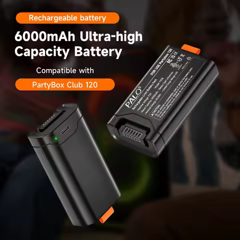 NEW 6000mAh Rechargeable Battery for JBL Battery 200 for JBL PartyBox Club 120 Portable Speaker with Type-C Charging Port