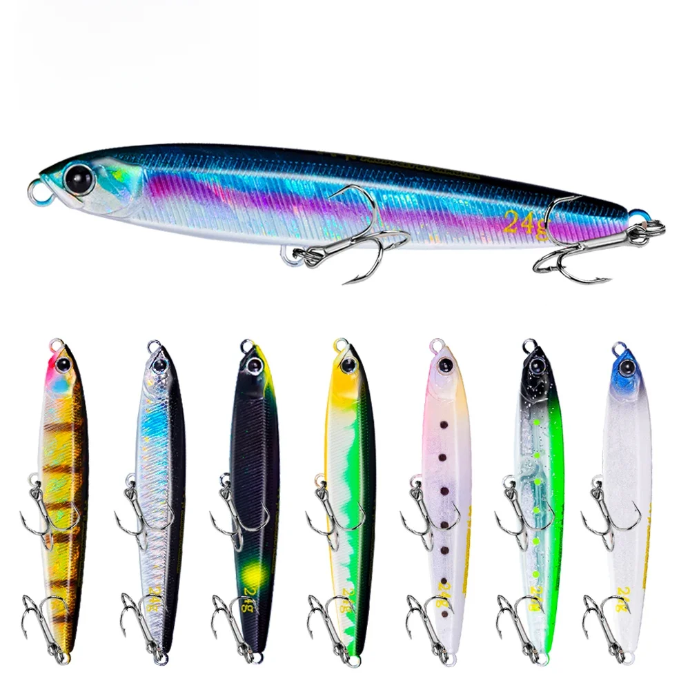 Lápis Afundando Fishing Lure, Artificial Isca de Peixe, Bass Fishing Tackle, Carpa Lures, Acessórios