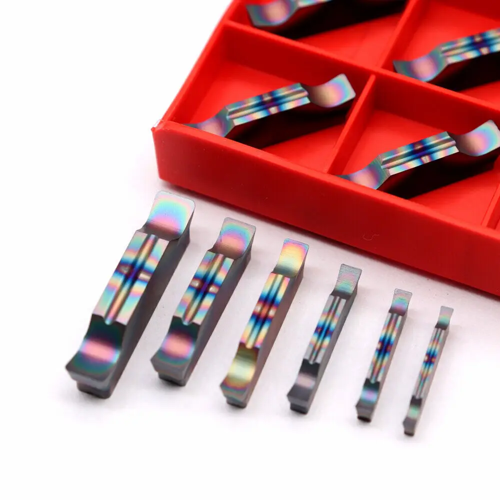 

10Pcs Nano blue MGMN MGGN 150 200 250 300 400 500 -JM Grooving Turning Insert For MGEHR Tool Stainless Steel Grooving Insert