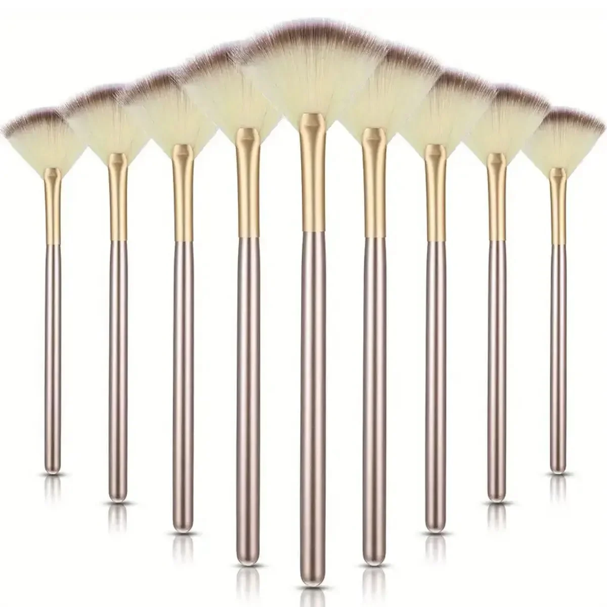 1/3/5/9Pcs Slim Soft Facial Fan Brush, Makeup Cosmetic Multi Use, Pędzel do makijażu Zestaw narzędzi pędzli do makijażu — zdjęcie 2