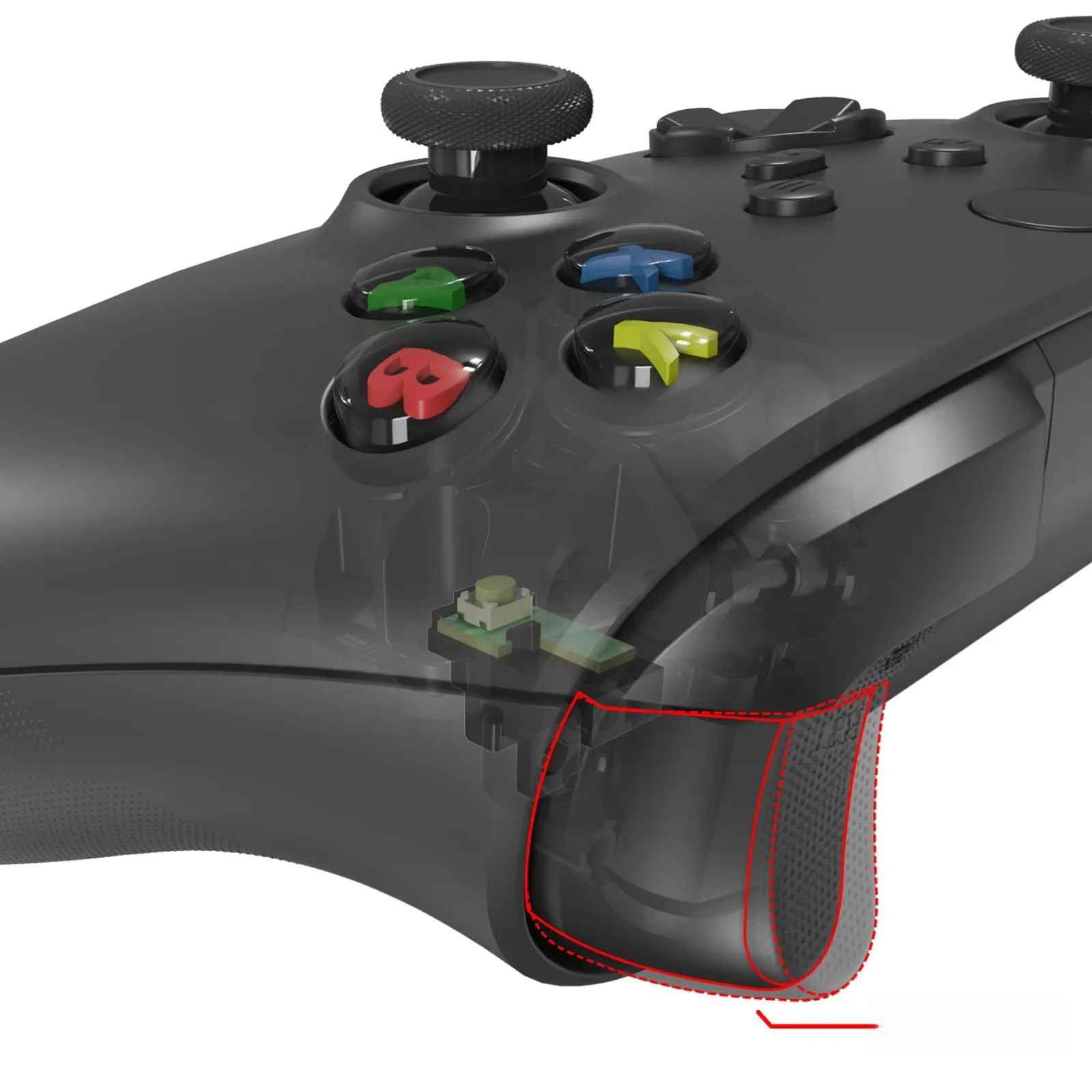 eXtremeRate Clicky Hair Trigger Kit Niestandardowe przyciski Flashshot Trigger Stop Flex Cable na ramię do kontrolera bezprzewodowego Xbox Core — zdjęcie produktu 7