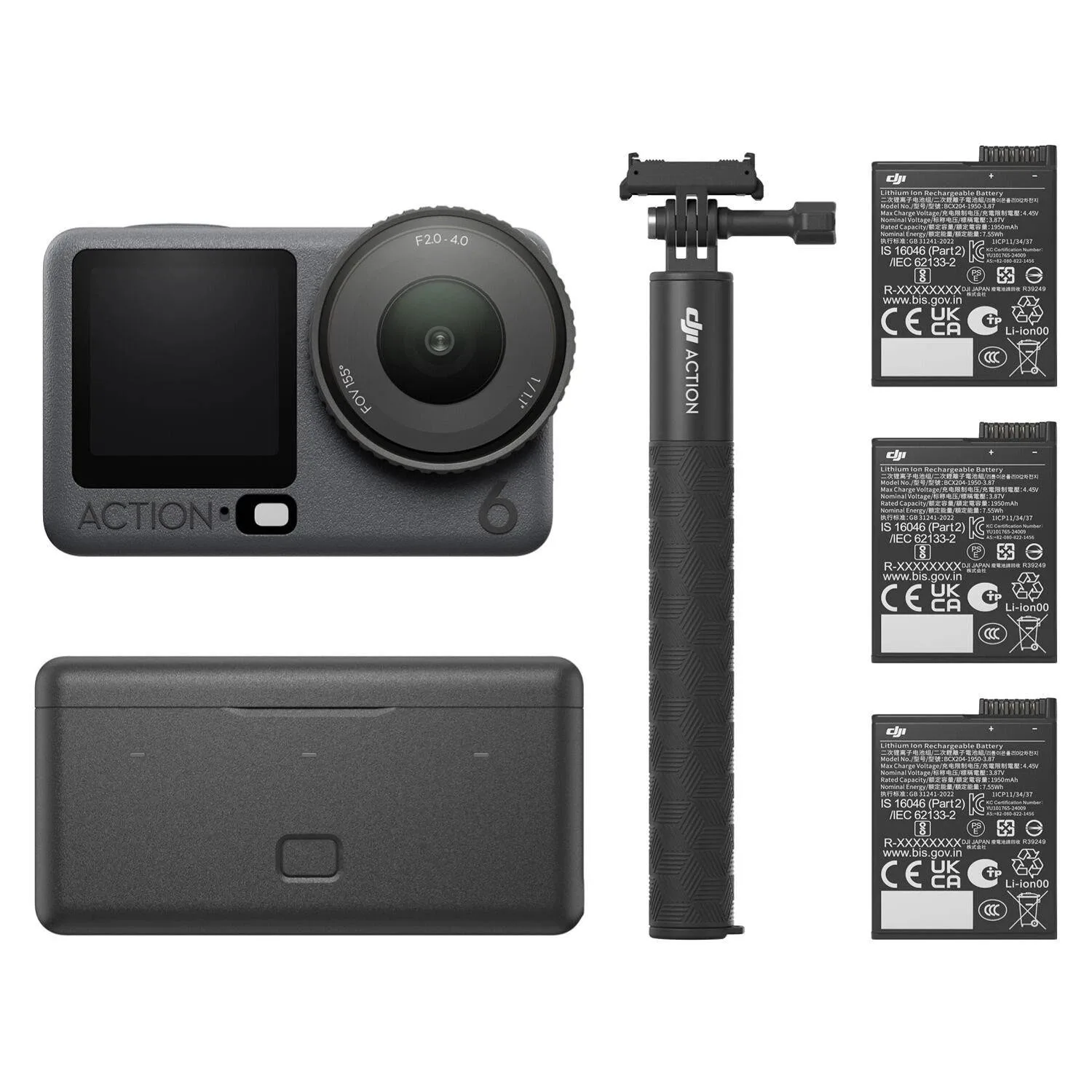 DJI Osmo Action 6 Adventure Combo, 8K Waterproof Action Camera with 1/1.1