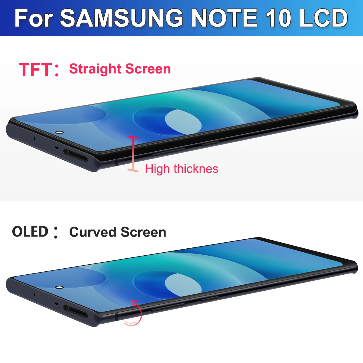 For Samsung Note 10 LCD Display Touch Screen Digitizer Assembly For Samsung Note 10 N970 SM-N970F SM-N9700 Display Replace Parts