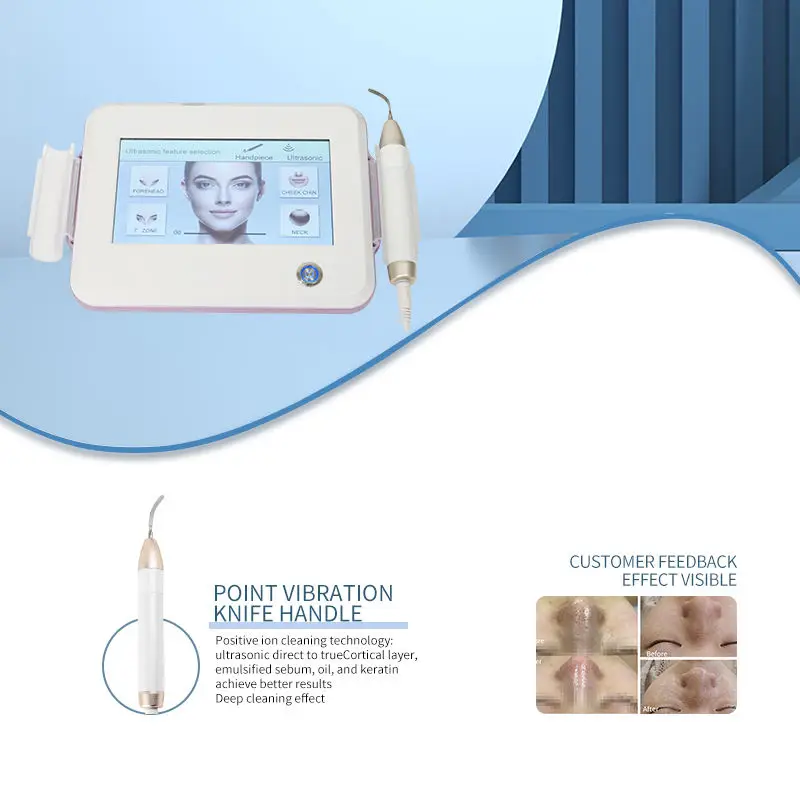 

The newly developed deep-cleansing beauty device exfoliates blackheads and cleanses acne, targeting clogged pores on the face an