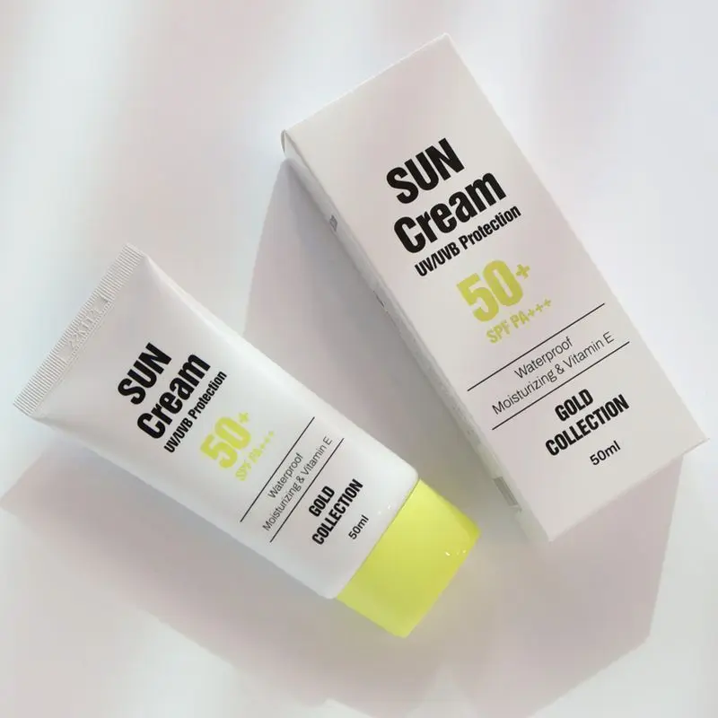 [50ml x 1] SPF50 + PA + UV protection gold sun cream Vitamin E moisture effect