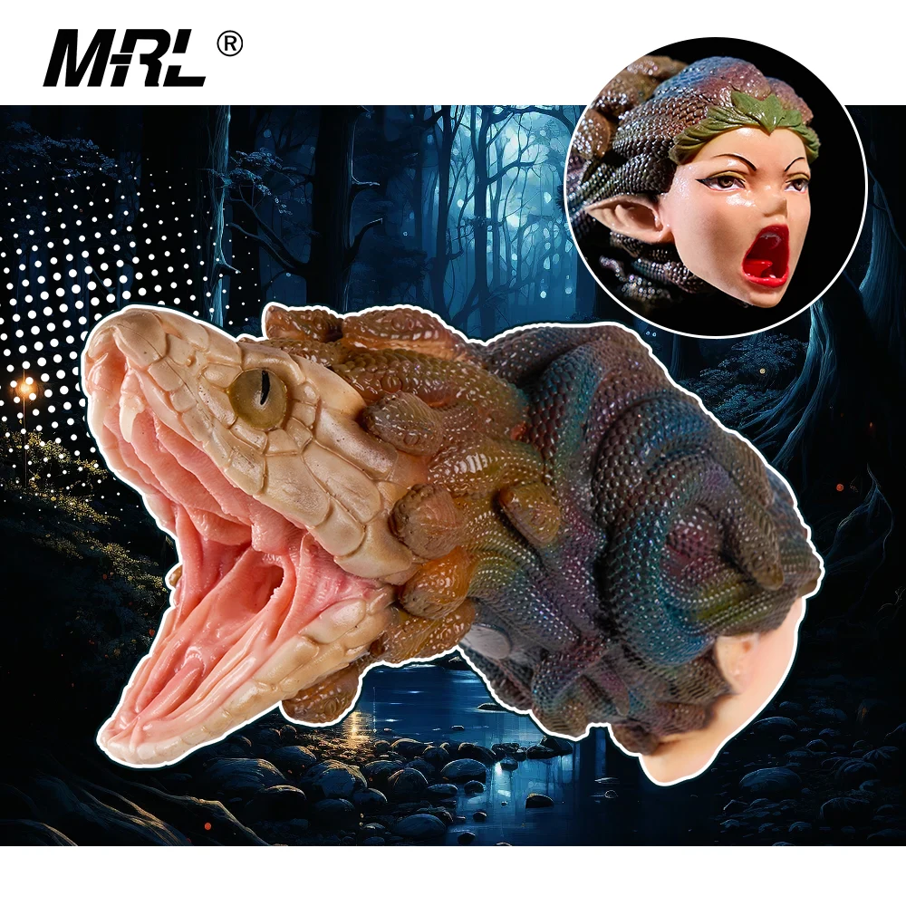MRL【Аниме-серия】Силиконовая секс-кукла Медуза-гиперреалистичная голова змеи, человеческое лицо, двухканальный дизайн, игрушка для мастурбации для взрослых