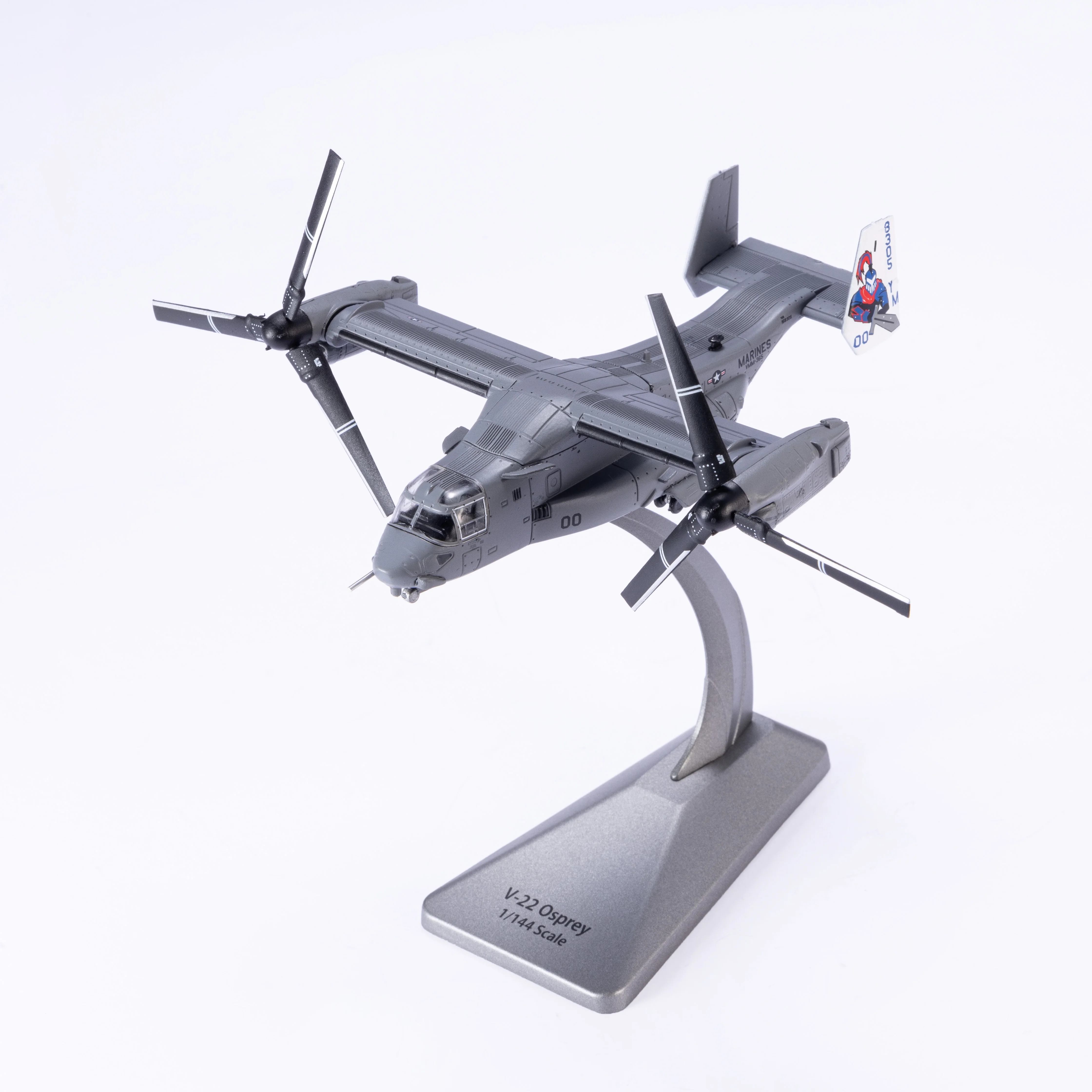 V-22 Osprey 1/144 Scale Model Airplane (Including Base) Scale Model Home Decoration English Version Color Box Creative Gift