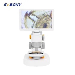 SVBONY SM101 Digital Microscope 9'' IPS Touchscreen with Edit and Measure Function 1080P Coin Microscope for Error Coins