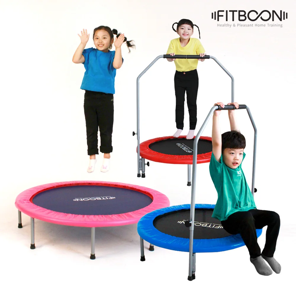 Fit Folding Trampoline Band Type Indoor baby adult caritage jumping board exercise machine noise 100kg BOONBD-6232