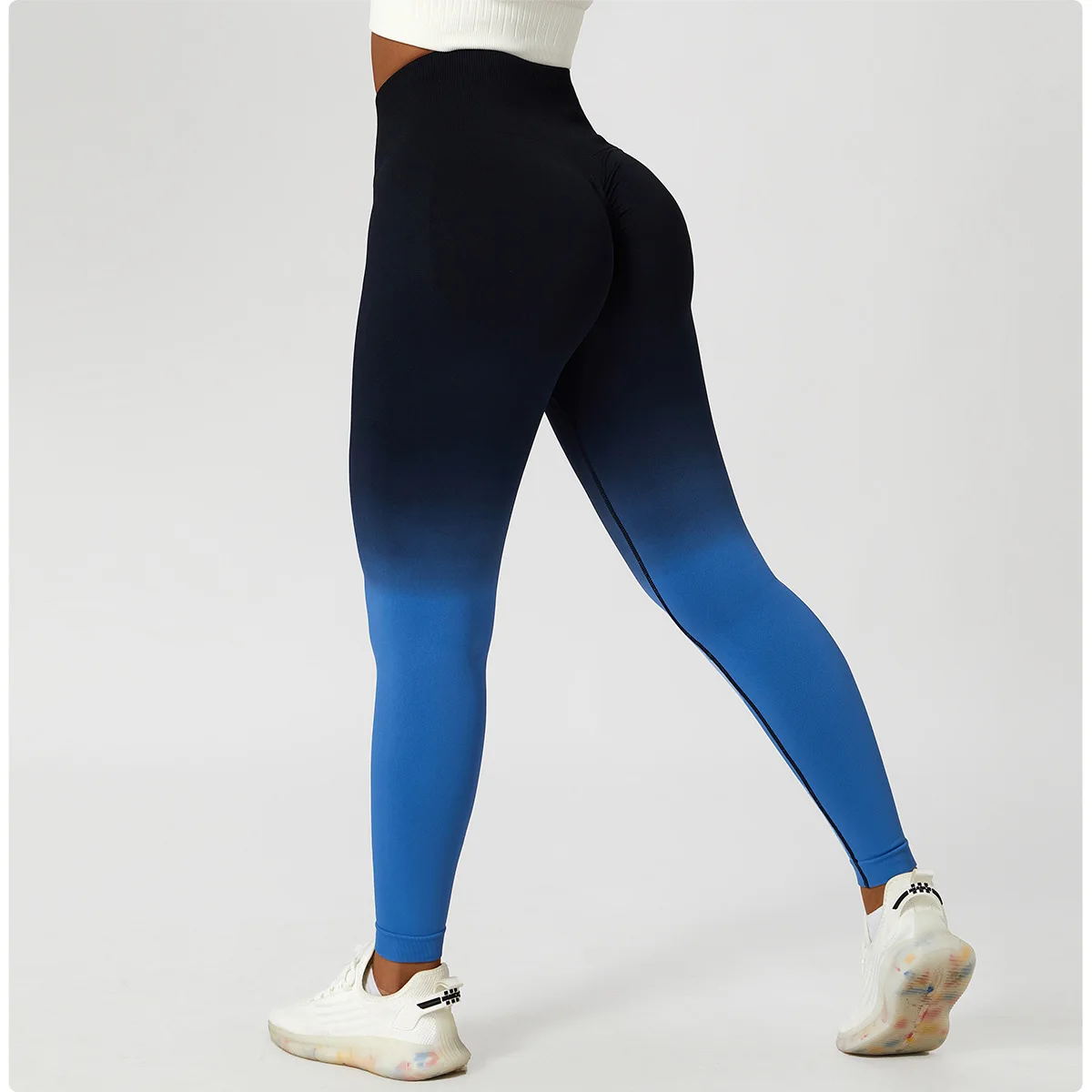 Gradient bezszwowe legginsy