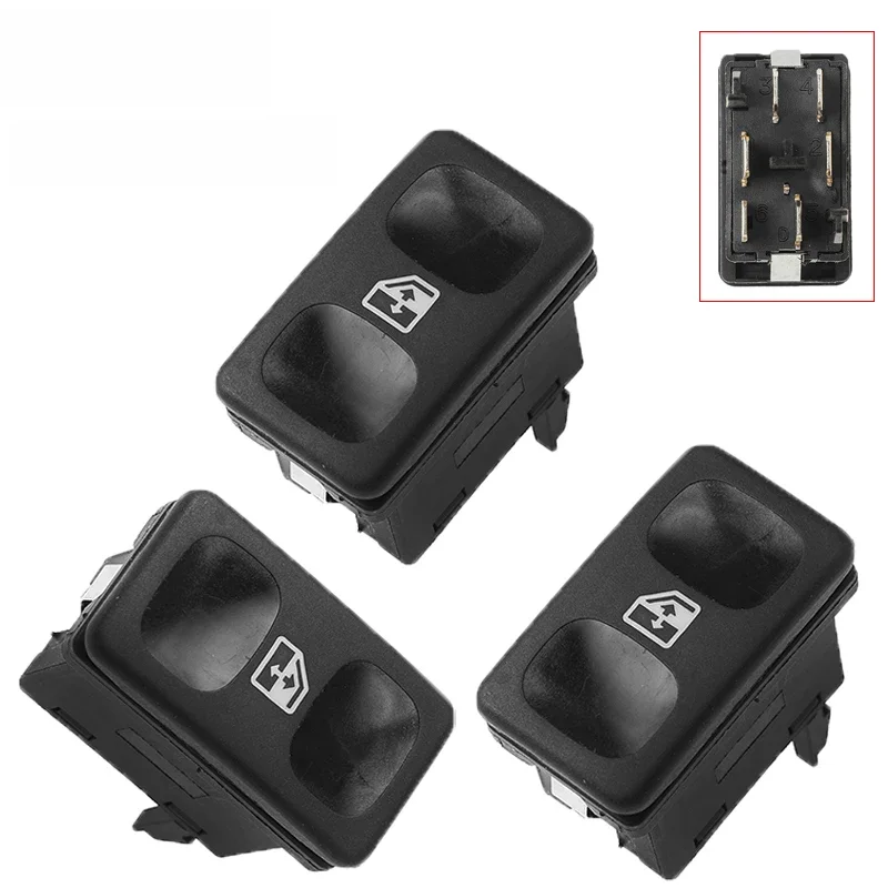 191959855 Bouton de console de commutateur de commande de fenêtre de passager électrique 19195985501 C 6K 0959855 A pour VW Jetta Polo Golf GOLF MK2 GTI