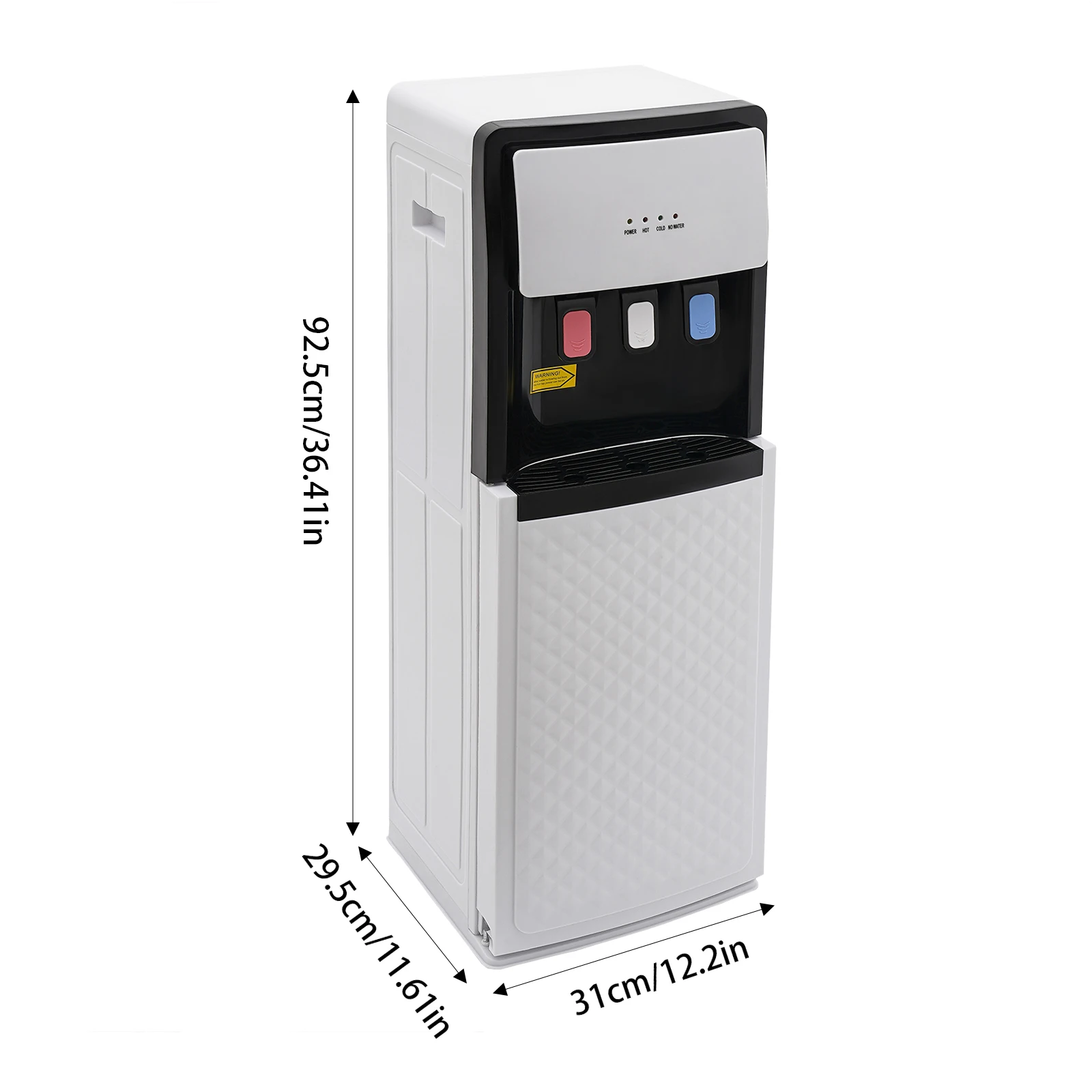 PP Bottom Loading Water Cooler Dispenser, Floor Standing Hot & Cold Standing Water Dispenser, US Standard Plug Type Hot and Cold Water Dispenser