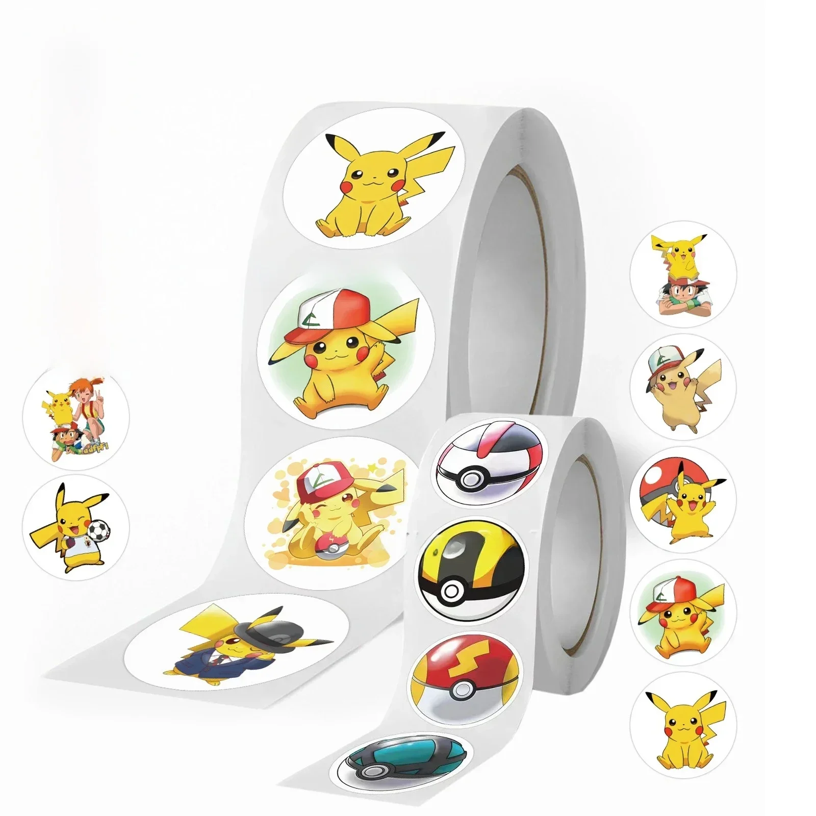 AliExpress TAKARA TOMY 500/1000Pcs Pokemon Stickers Kawaii Pikachu Skateboard Bicycle Guitar Laptop Kids Waterproof Sticker