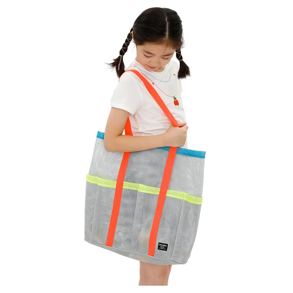 

Летняя сетчатая сумка для плавания — большая пляжная сумка с внутренним карманом