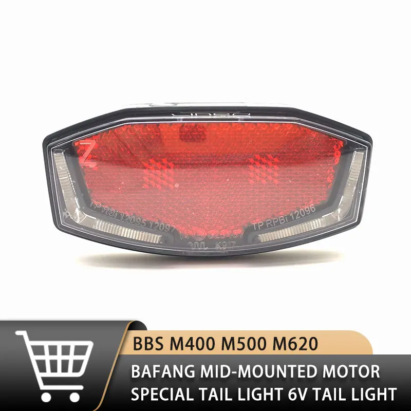 BAFANG-Bafang Middle Motor Special Tail Light, 6V, BBS M400, M500, M620 motor tail light