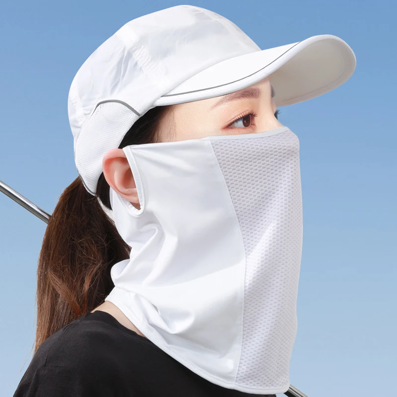 자외선차단율 98% 인증 제품 메쉬형 스포츠 골프 자전거 얼굴 햇빛가리개 마스크