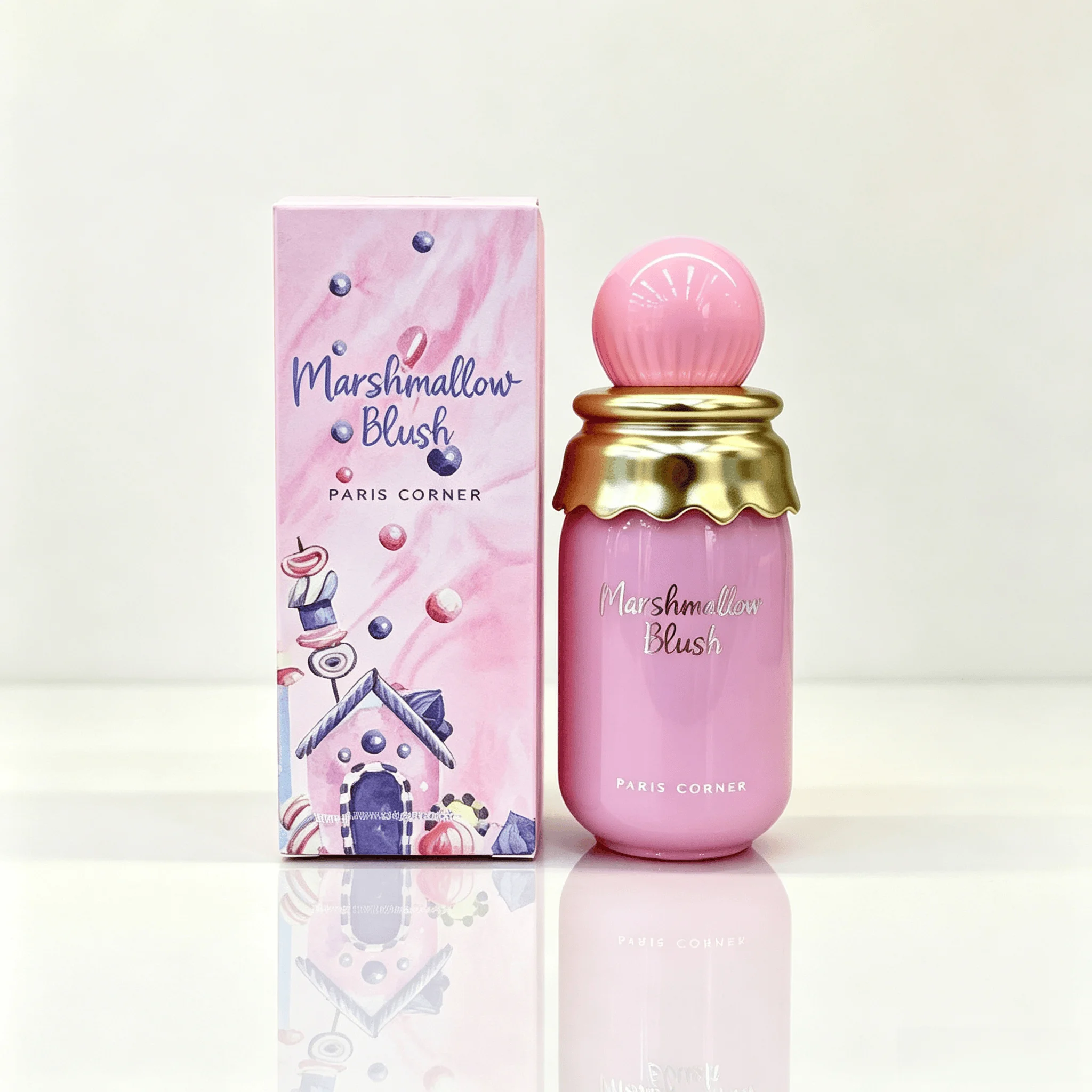 Marshmallow Blush Sensação de marshmallow doce, mas não gordurosa, aroma doce feminino, adequado para presentes e uso pessoal.