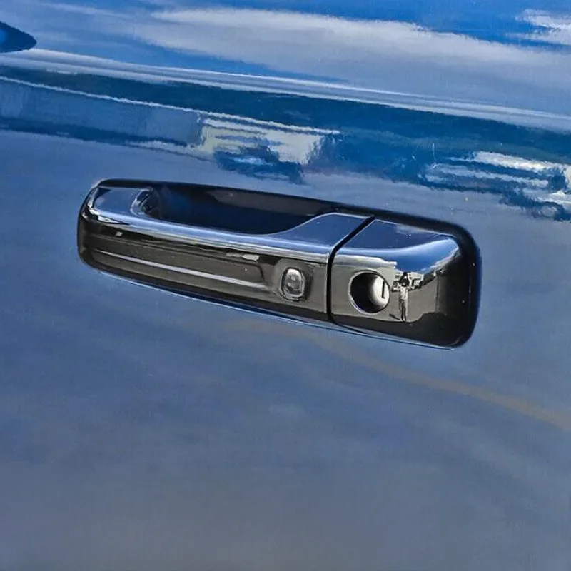 Glossy Black Exterior Door Handle Cover Trims For Dodge Ram 1500 2019-2024 2023 2022 2021 2020