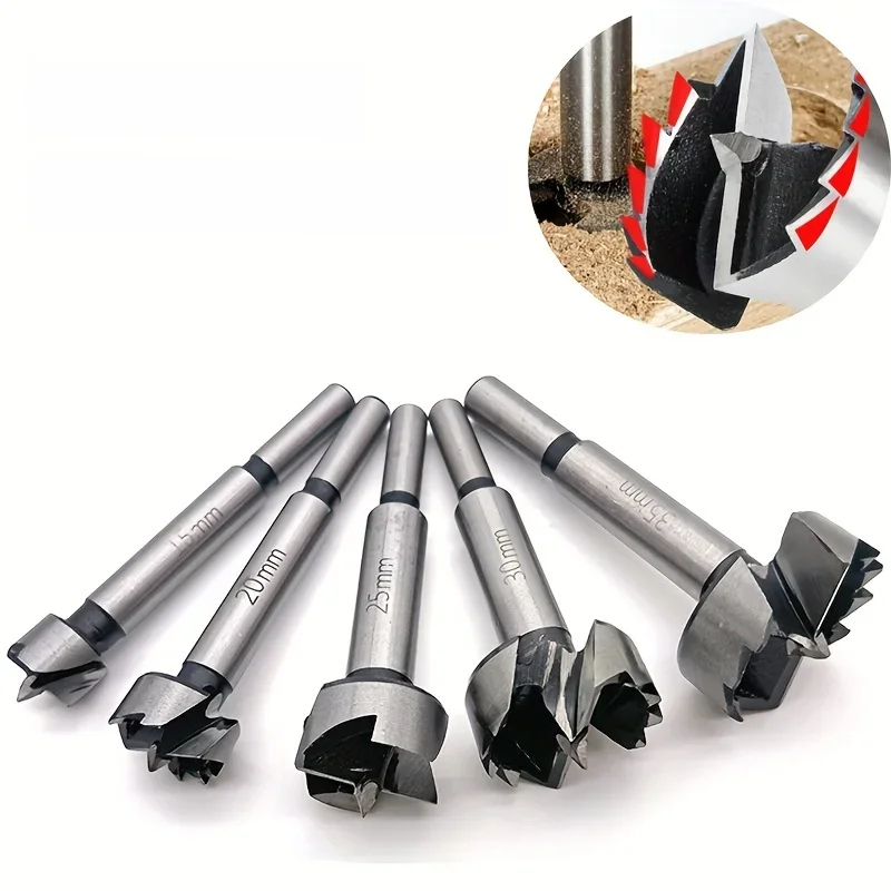 Forets alésage multi-dents 15/20/25/30/35/54mm, 1 pièce, pour le travail du bois, scie cloche à centrage automatique, outils de coupe du bois