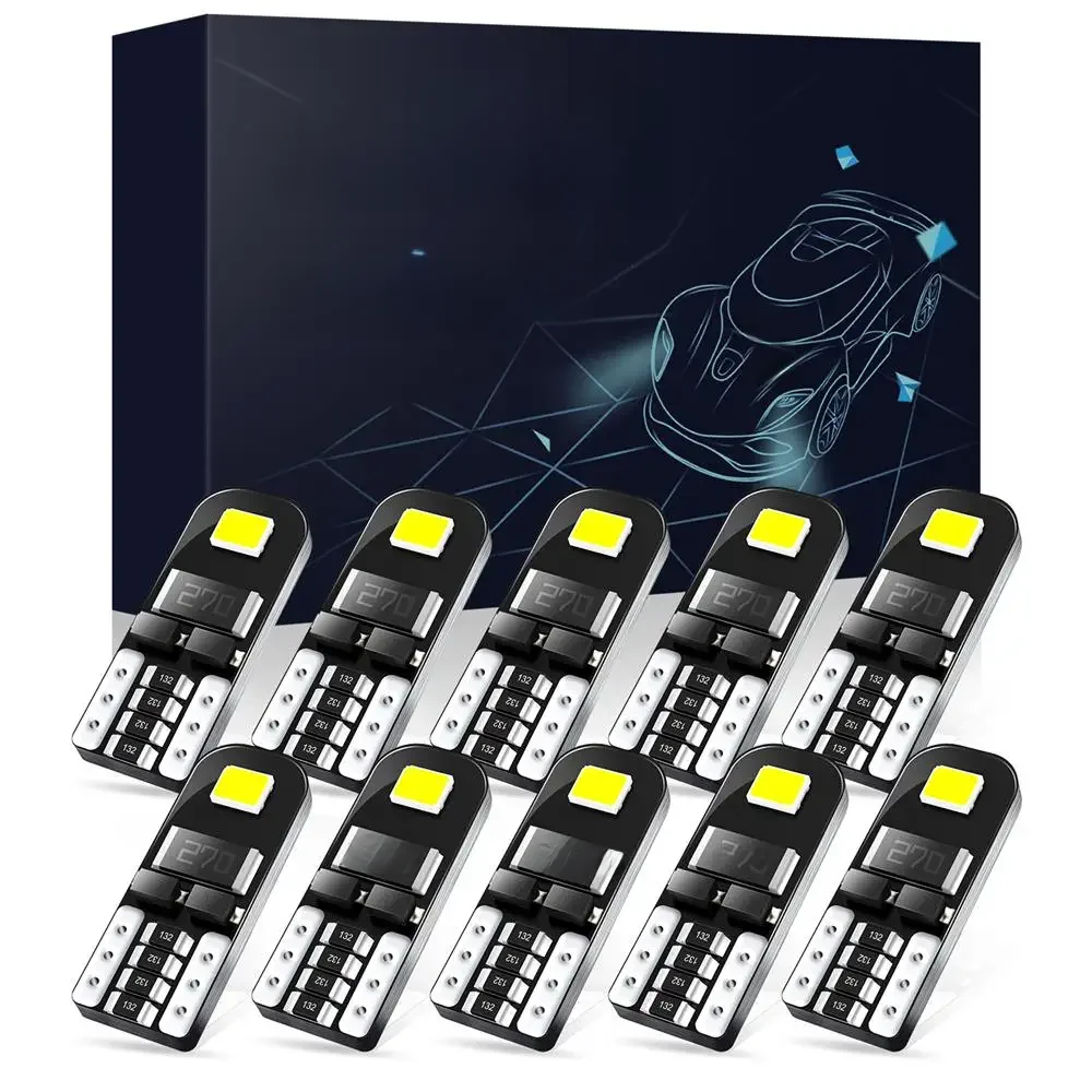 10 sztuk W5W T10 LED samochodów żarówka Canbus samochodów wewnętrzna lampka dla Ford Mondeo MK4 MK1 MK3 Fiesta Focus 2 Explorer C Max F150 akcesoria — zdjęcie 2