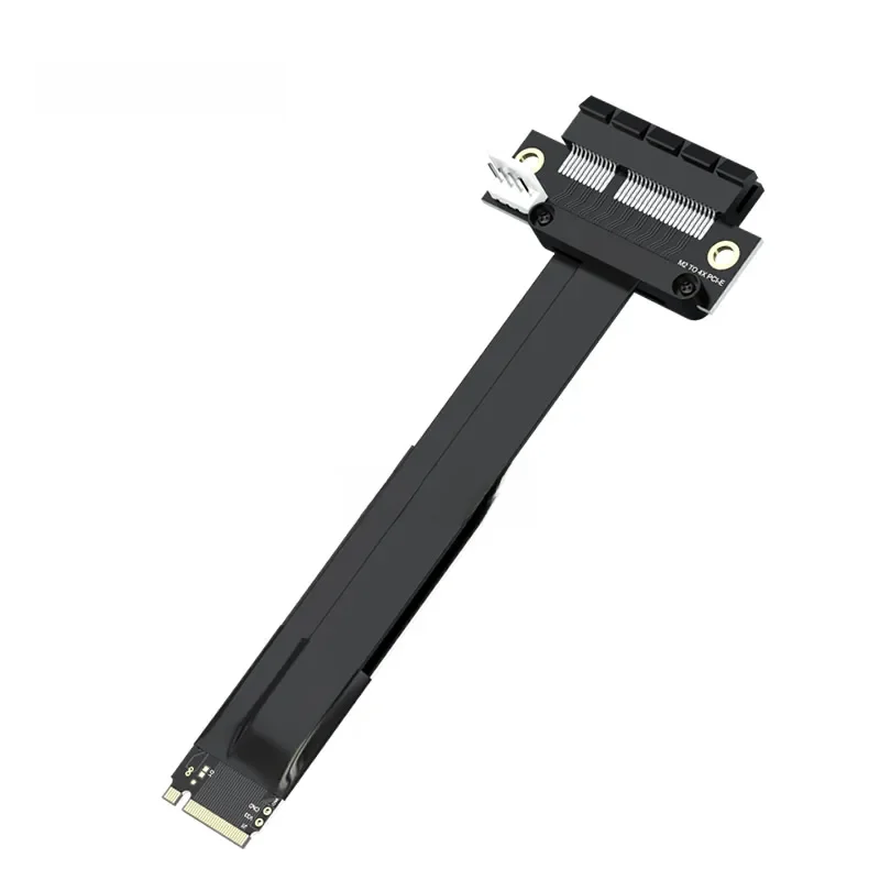 M2 TO PCIE Riser PCIe x4 PCI-E3.0 4x To M.2 NVMe M Key 2280 Riser Card Gen3.0 Cable M2 Key-M PCI-Express Przedłużacz 32G/bps — zdjęcie 2