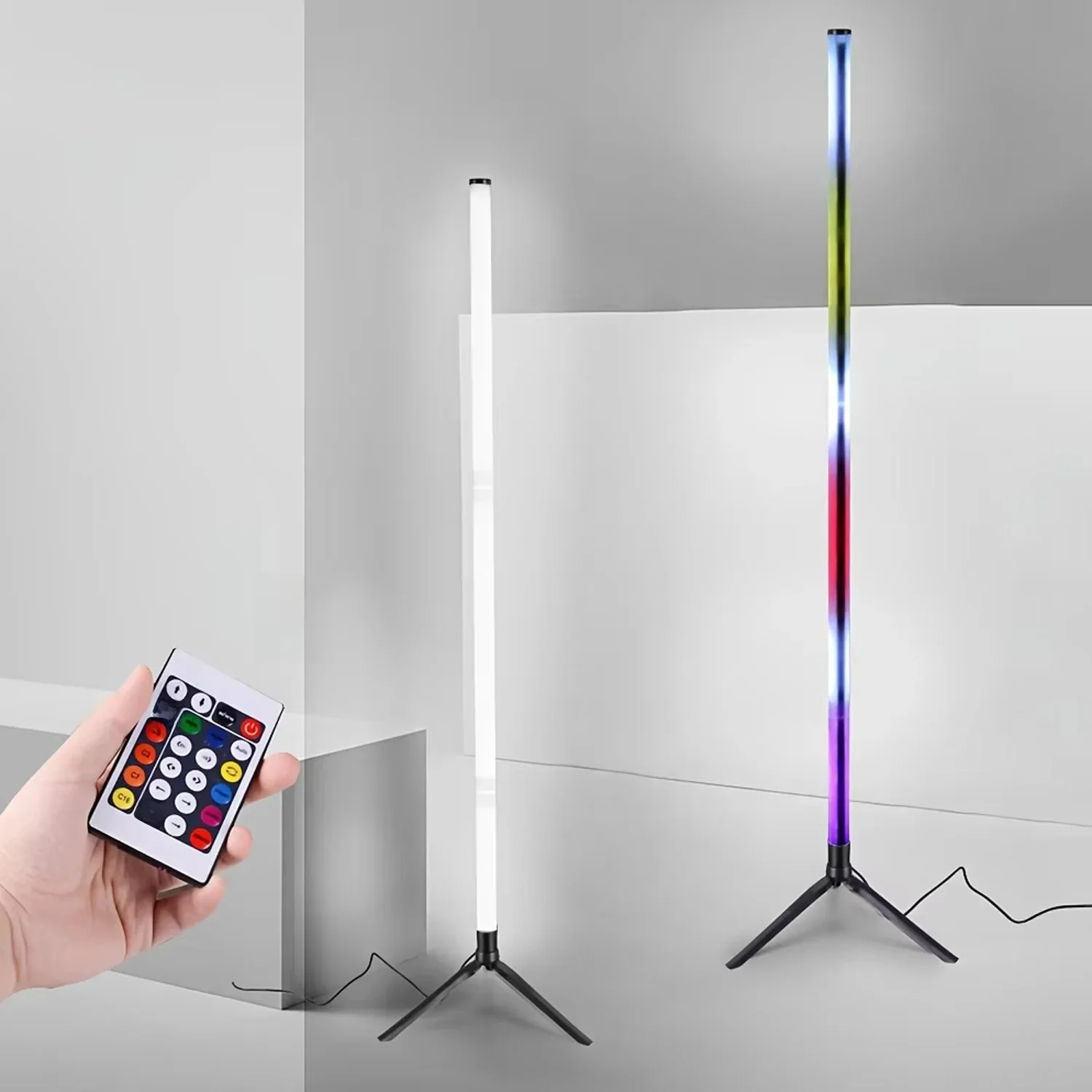 LED Floor Lamp 5V RGB IC Corner Light Suitable For Bedroom Fun Game Room Decorative Atmosphere Light Fast Delivery