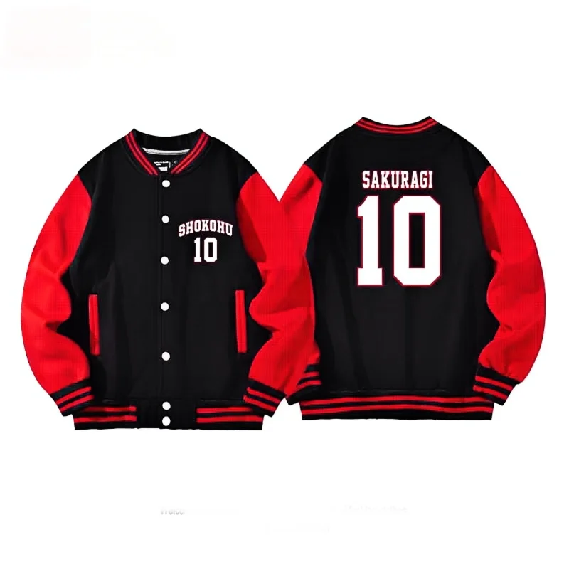 

Christmas Anime Shohoku School Basketball Team Autumn Winter Coat Cosplay Costume Sakuragi Warm Jacket Tops Sports Wear Uniform