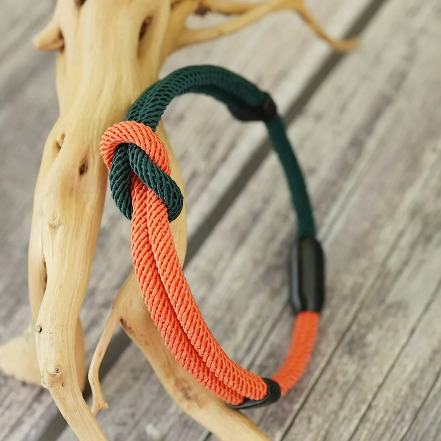 

Fashion Bicolor Men String Bracelet Grade A 4mm Rope Charm Braslet Stainless Steel Magentic Buckle Perfect Gift For Him Pulseria