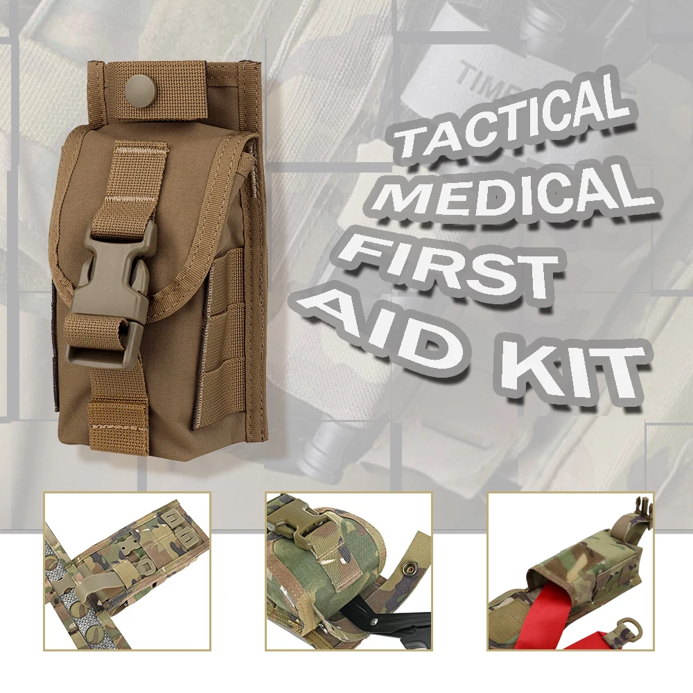

Тактические компактные аптечки MOLLE, ножницы для травм, держатель жгута IFAK, снаряжение для выживания, сумка для инструментов для охоты на открытом воздухе