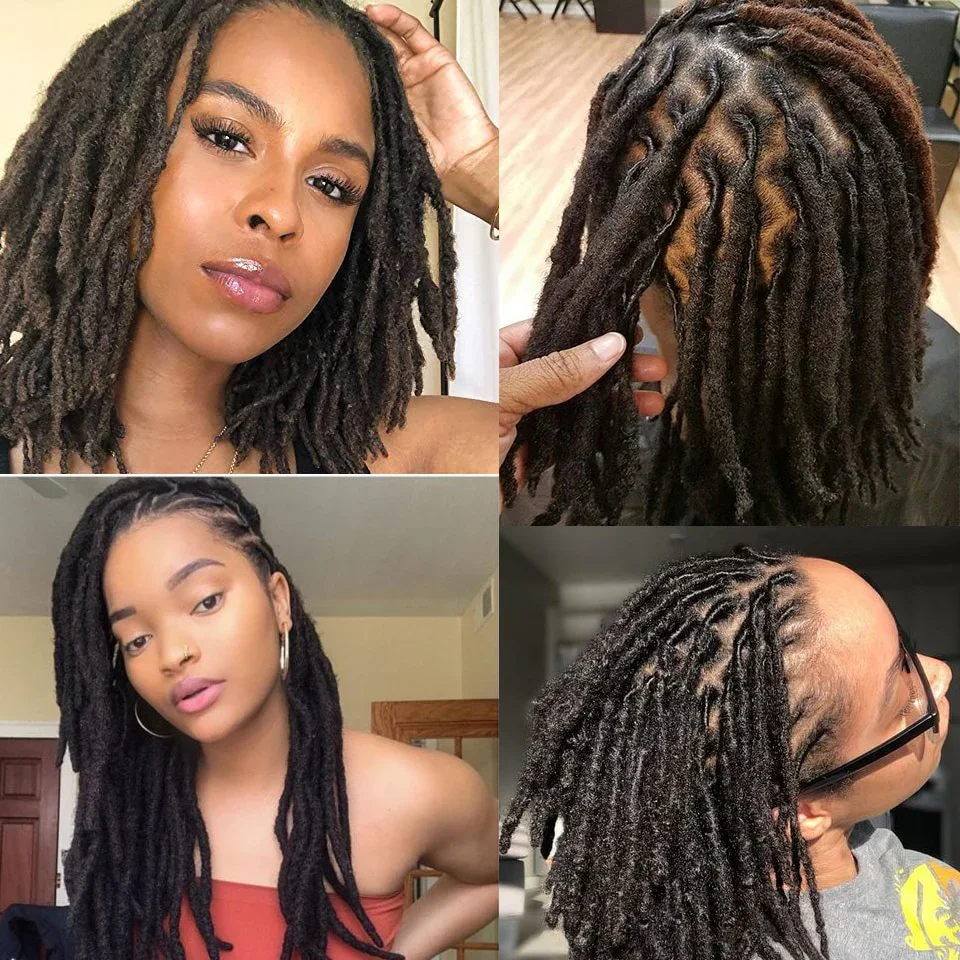 Afro Kinky Bulk para Dreadlocks, 100% Cabelo Humano, Kinky Curly Dreadlocks, Twist Locs, Trançando extensões de cabelo, Tranças Cor Natural